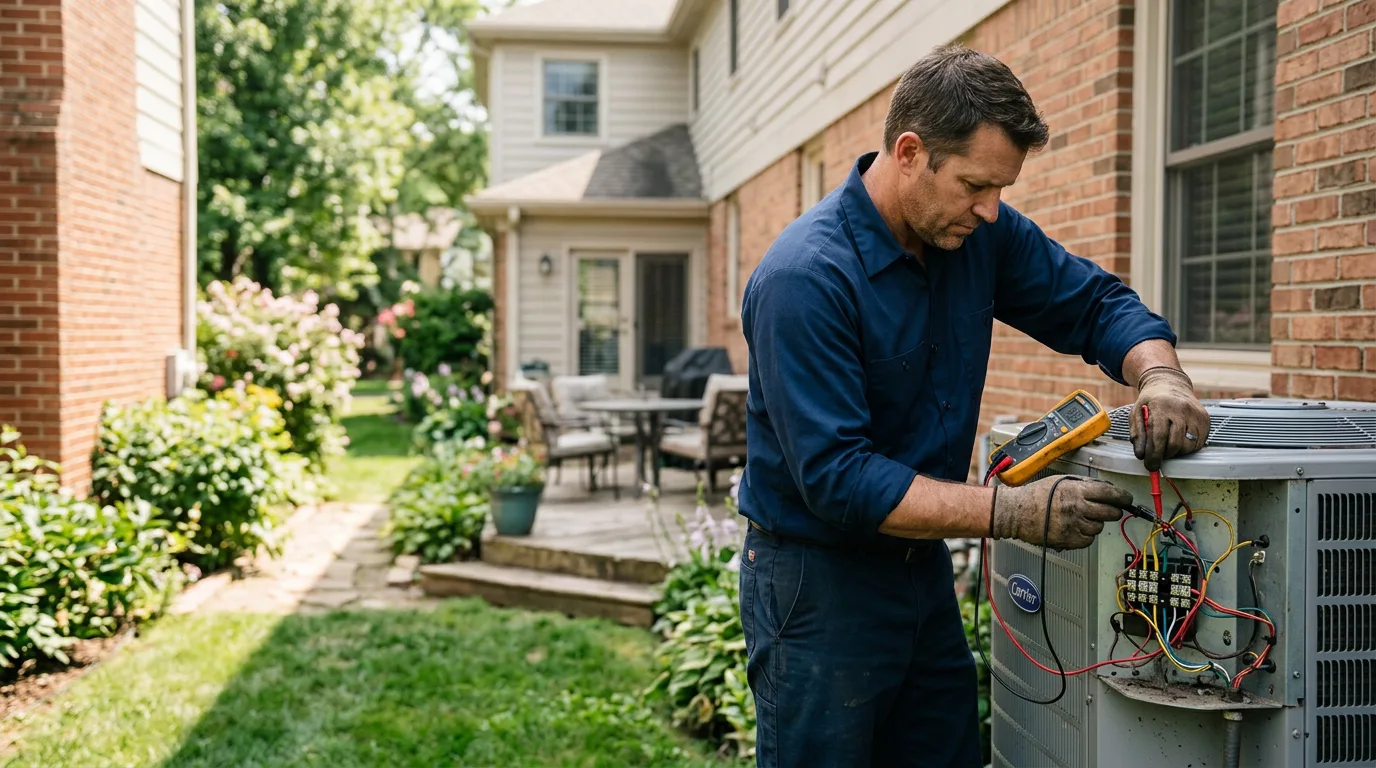 HVAC technician working near Kingston, GA